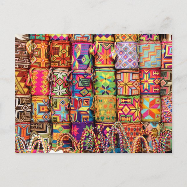 Carte Postale Explosion de couleurs, Carthagène, Colombie (Devant)