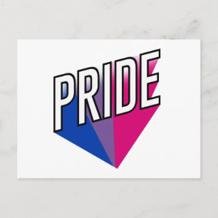 Carte Postale Explosion de fierté bisexuelle
