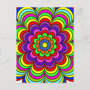 Carte Postale Explosion de Fleurs