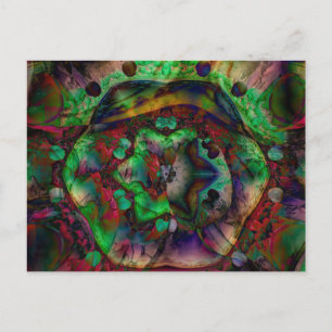 Carte Postale Explosion de fleurs jolies abstraites