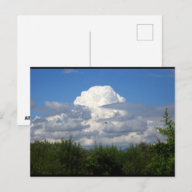 Carte Postale Explosion de Nuages (Devant / Derrière)