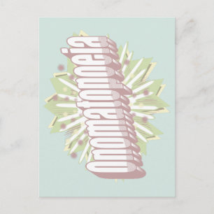 Carte Postale Explosion d'onomatopée Langue anglaise 