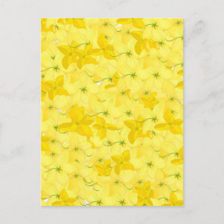 Carte Postale Explosion Florale Jaune Total