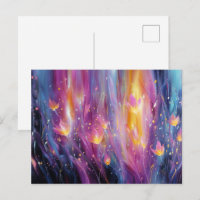 Explosion florale lumineuse abstraite