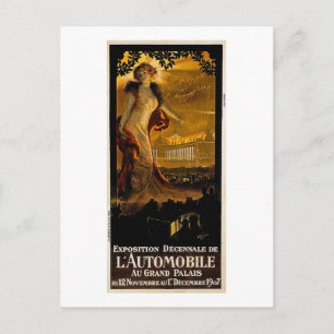 Carte Postale Exposition Decnale De L'Automobile - 1907