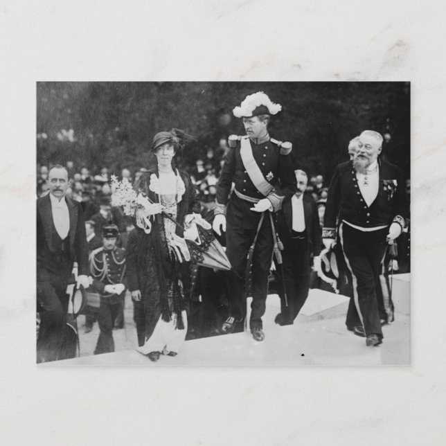 Carte Postale Exposition du roi Albert et de la reine Elizabeth  (Devant)