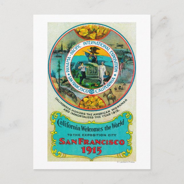 Carte Postale Exposition internationale du Pacifique du Panama (Devant)