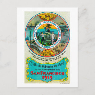 Carte Postale Exposition internationale du Pacifique du Panama