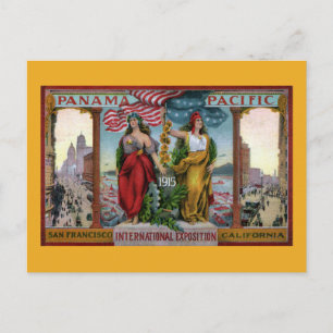 Carte Postale Exposition internationale du Panama Pacifique 1915