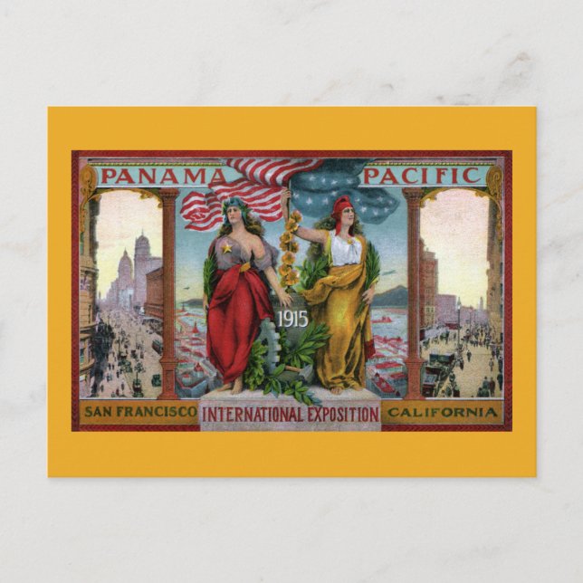 Carte Postale Exposition internationale du Panama Pacifique 1915 (Devant)