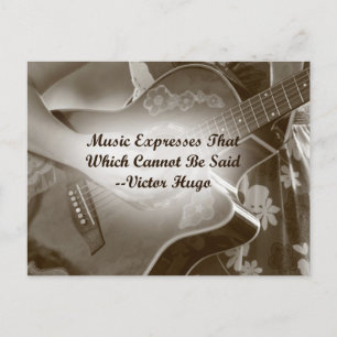 Carte Postale Express de musique qui guitare photo disant