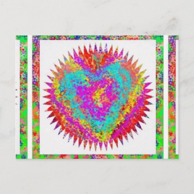 Carte Postale Expression ARTISTIQUE : MATIÈRE DE COEUR (Devant)