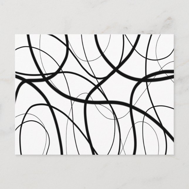 Carte Postale Expression en noir et blanc (Devant)