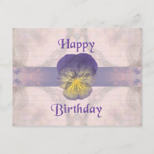 Carte Postale Expressions ~ Anniversaire ~ Pansy