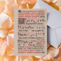 Exsurge Domine Antiphon Manuscrit de Musique Médié