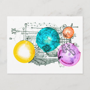 Carte Postale Extension de l'art multivers