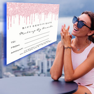 Carte Postale Extension Maquillage rose