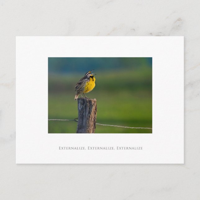Carte Postale Externaliser, Externaliser, Externaliser (Devant)