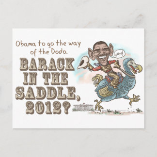 Carte Postale Extinction de dodo anti-Obama 2012