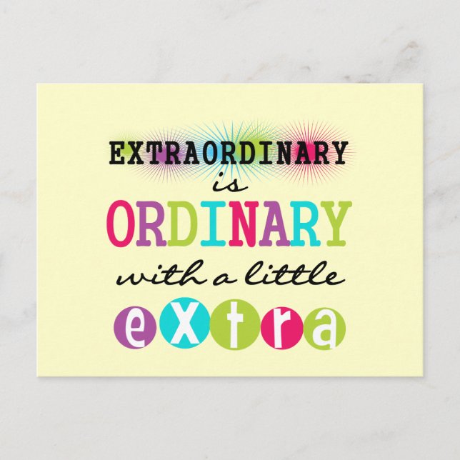 Carte Postale Extraordinaire (Devant)