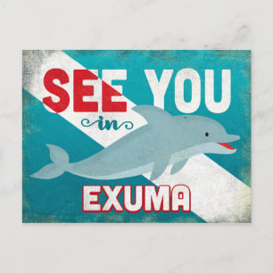Carte Postale Exuma Dolphin