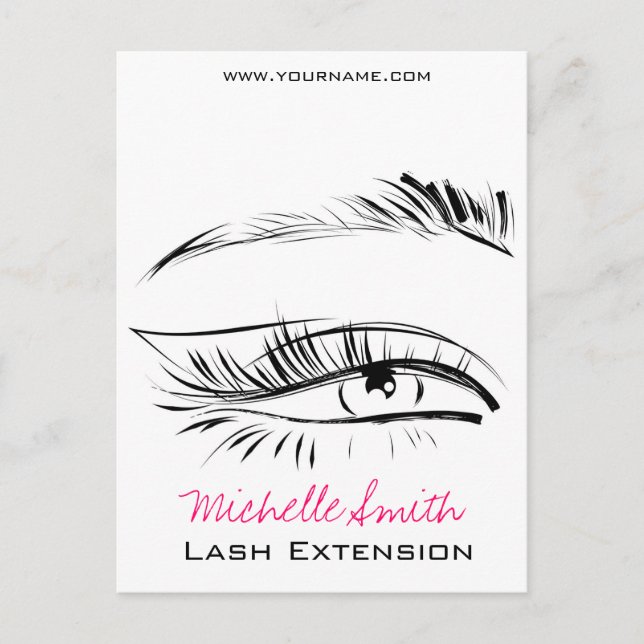 Carte Postale Eye Sketch Mascara Lash Extension (Devant)