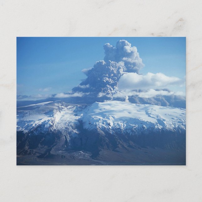 Carte Postale Eyjafjallajökull Éruption volcanique Islande (Devant)