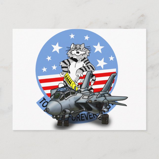 Carte Postale F-14 TOMCAT pour toujours (Devant)