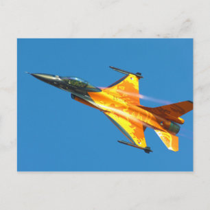 Carte Postale F-16 néerlandais Fighting Falcon Jet Avion