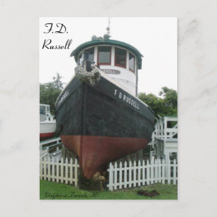 Carte Postale F.D. Russell Tug Boat # 1