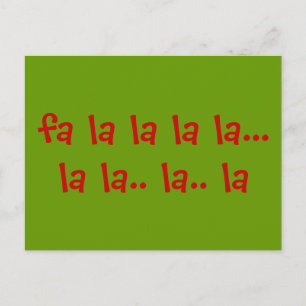 Carte Postale fa la la la la... la la la la la... la la