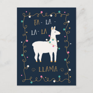 Carte Postale Fa-La-La-La-Llama