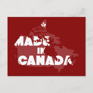 Carte Postale Fabriqué Au Canada
