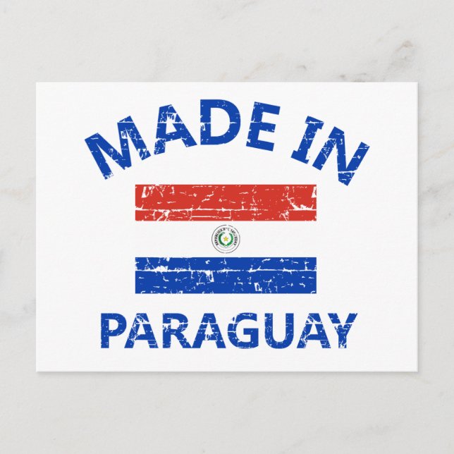 Carte Postale Fabriqué au Paraguay (Devant)