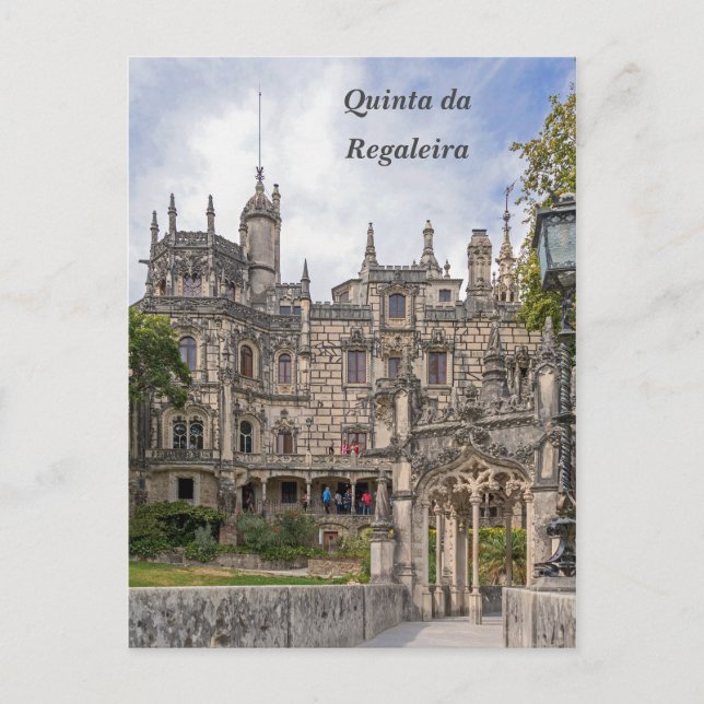 Carte Postale Façade de la Quinta da Regaleira. (Devant)