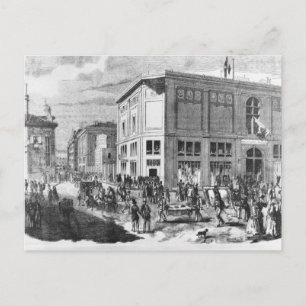 Carte Postale Façade de l'Hôtel Drouot, Paris, c.1852 (gravi