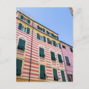 Carte Postale Façades de la maison Monterosso Cinque Terre Ligur