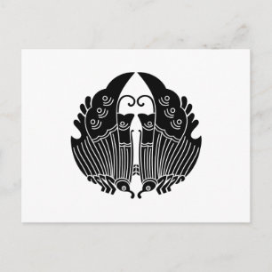 Carte Postale Face aux papillons de l'âge