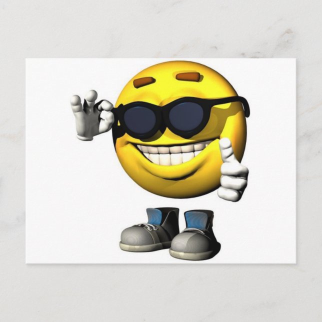 Carte Postale Face cool (Devant)