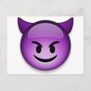 Carte Postale Face de Naughty Emoji