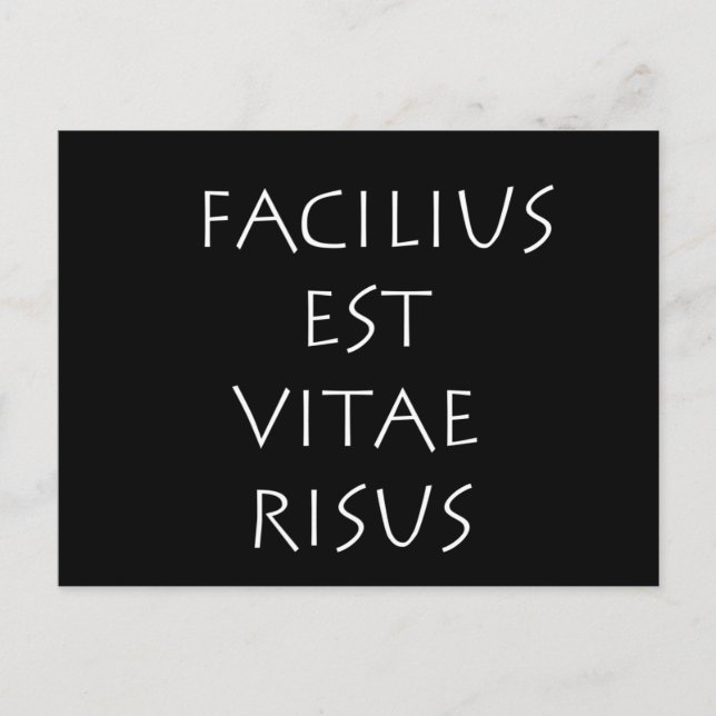 Carte Postale Facilius est vitae risus (Devant)