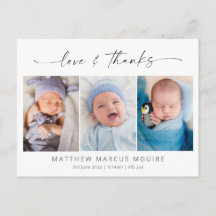 Faire annonce de naissance, amour et remerciements