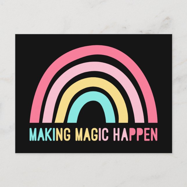 Carte Postale Faire arriver la magie (Devant)