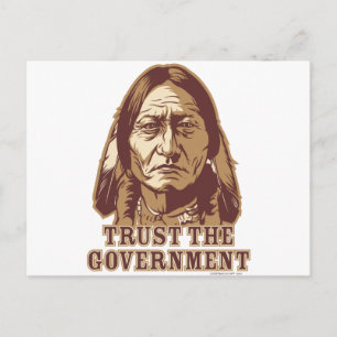 Carte Postale Faire confiance au gouvernement