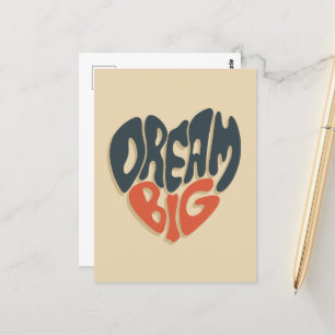 Carte Postale Faire de grands rêves : Félicitations pour l'obten