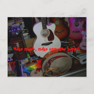Carte Postale faire de la musique