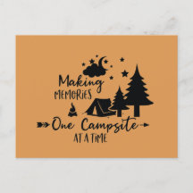 Carte postale Faire des souvenirs un camping à la