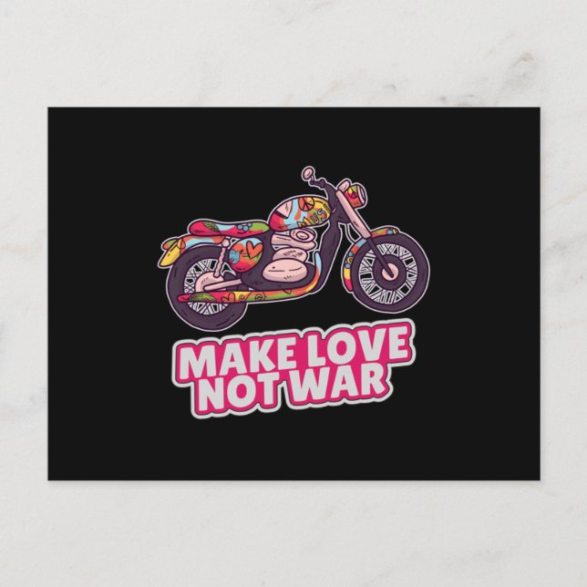 Carte Postale Faire l'amour pas la guerre (Devant)