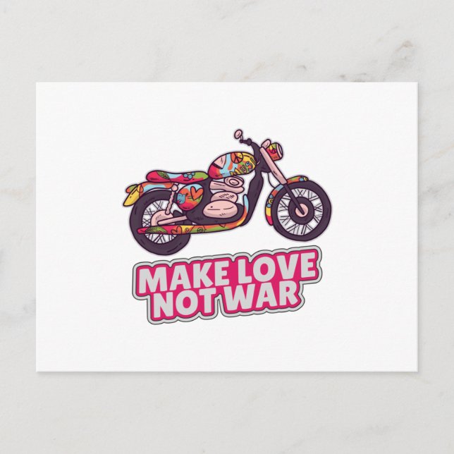 Carte Postale Faire l'amour pas la guerre (Devant)