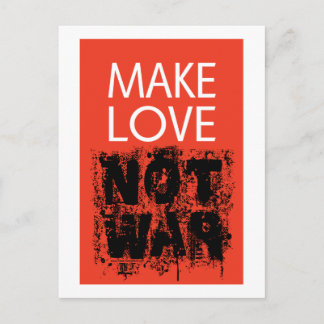 Carte Postale Faire l'amour - Pas une guerre laide